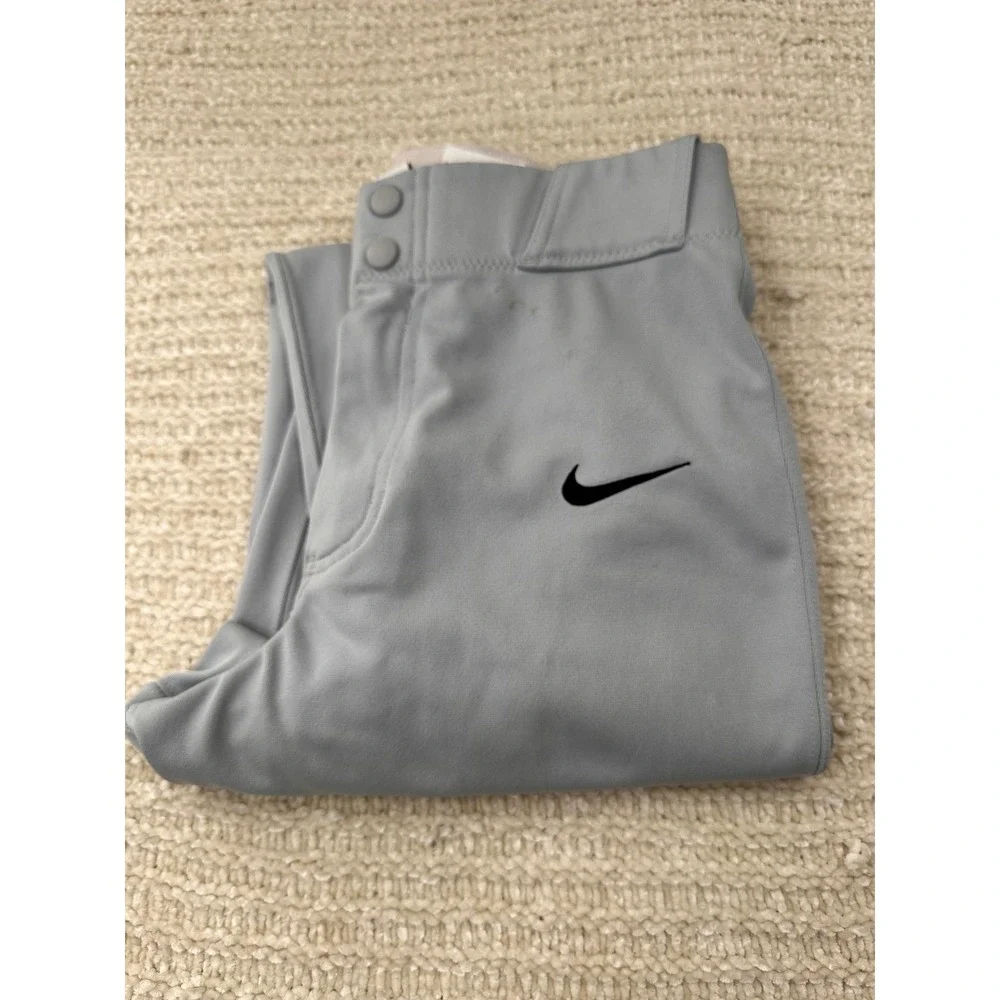 Nike Softball Pants Gray XS FZ1369-012 Baseball Athletic‎ Tapered Practice Game